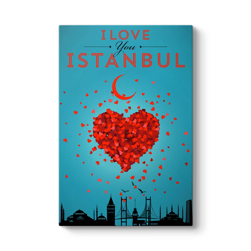 I Love You İstanbul Tablosu - Model 2